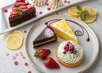 chocolate cake with strawberry