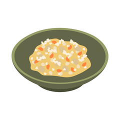 しもつかれ。フラットなベクターイラスト。
Shimotsukare. Flat vector illustration.