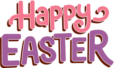 A cheerful cartoon illustration of a young girl wearing a fluffy bunny costume and carrying a basket full of colorful Easter eggs.