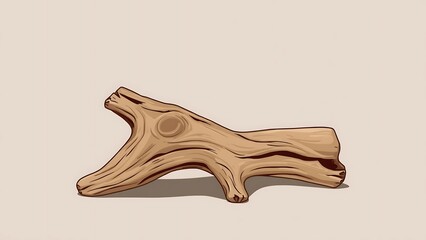 Obraz premium Driftwood Plank Transparent