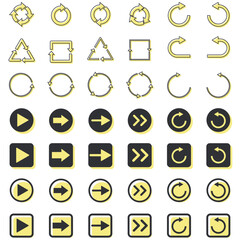 イラスト素材：いろいろ矢印イラストセット