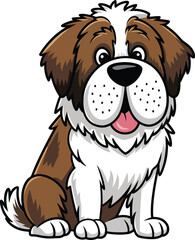 Obraz premium Cute Saint Bernard Dog