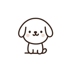 Obraz premium vector illustration of puppy