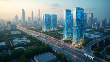 State of art sustainable urban energy systems combine innovative renewable technologies with smart infrastructure to achieve optimal citywide efficiency and resilience in  Photo Stock  Concept  and em