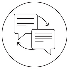 Chat Communication Icon, Enhancing User Engagement through Effective Chat Communication, The Future of Customer Support Leveraging Chat Communication, Chat Communication Strategies for Seamless, vecto