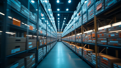 Fototapeta premium Revitalize Your Digital Photo Archives: Harness Reshoring and Nearshoring Trends with Stunning Imagery Showcasing Regional Production Growth and Localized Supply Chain Resilience