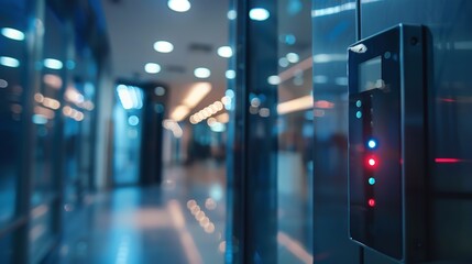 Electronic Access Control Panel - High-Tech Security and Smart Building