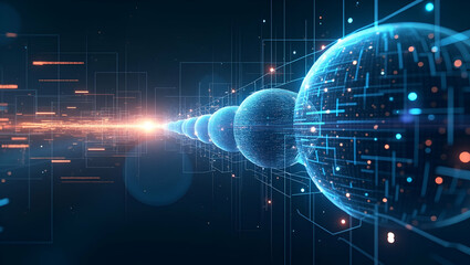 Obraz premium Explore stunning wallpaper artwork that merges intelligent machines with vast empty space, showcasing advanced automation and futuristic design for elite photo stock.