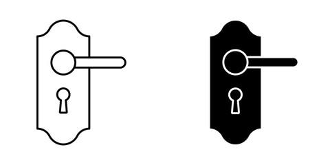 Doorknob   Icon – Line & Glyph Style