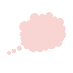 pink bubble speech bubble