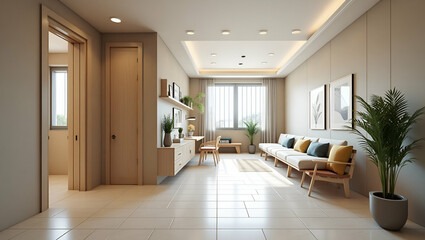 High Resolution Photo Stock Image of Innovative Inclusive Design for Aging: Showcasing Accessible Architectural Features and Modern Ergonomic Solutions with User-Centered Modifications