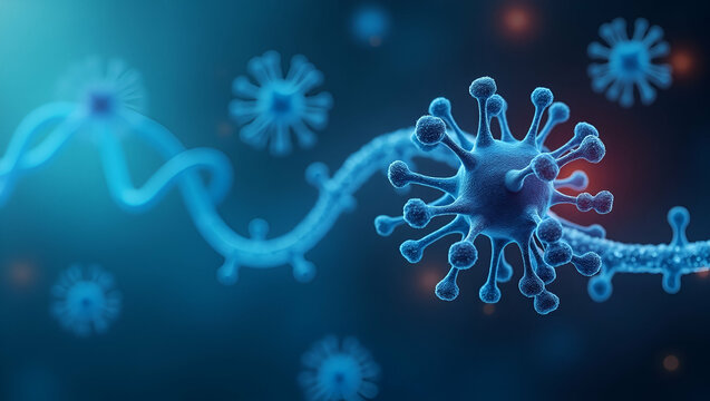 Elegant wallpaper design featuring subtle molecular imagery for genomic biomarker discovery, ideal for advanced research presentations in molecular diagnostics and personalized healthcare.