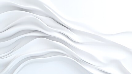 Obraz premium Abstract white fabric folds