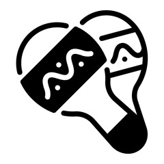 This Maracas icon is suitable for Africa, Africa Day, etc