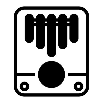 This Kalimba icon is suitable for Africa, Africa Day, etc