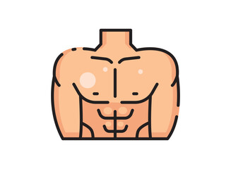 Set of an Gym Workout Upper Body Icon