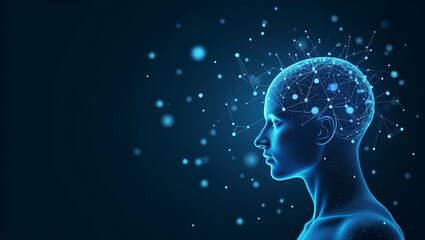 Modern digital illustration capturing human like AI adaptability characterized by responsive neural interfaces dynamic interaction systems for innovative digital engagement in  Photo Stock  Concept  a