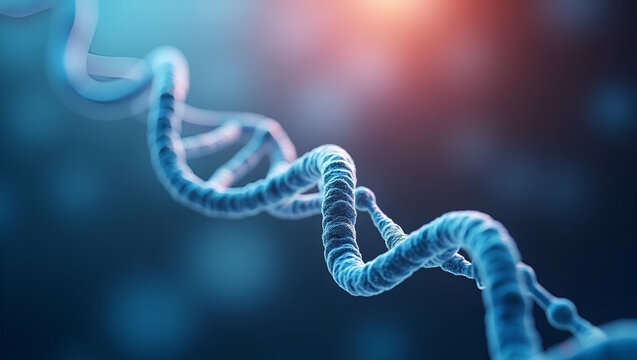 Explore evolutionary genetics with our refined gradient background, perfect for academic presentations and designs, featuring ample empty space on the left.