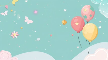 Fototapeta premium The Toy Background of Children's Day: Opening a Joyful Journey Full of Imagination for Children through the Wonderful World of Toys