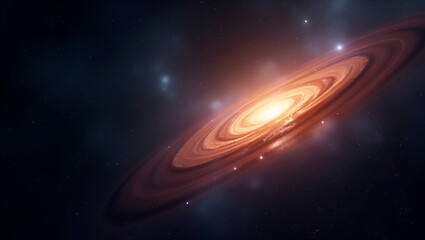Fototapeta premium Showcase refined cosmic phenomena imagery with intricate astrophysical detail innovative digital imaging techniques and dynamic light interplay conveying the vibrant energy of deep space events for pr