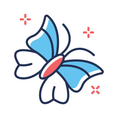 Check out our premium icon of butterfly designed in flat outline style