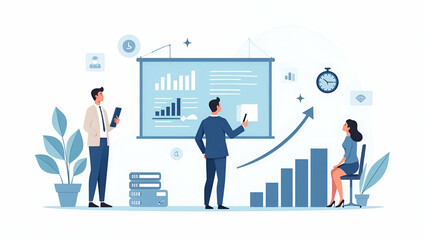 Innovative AI-Powered Knowledge Management: Streamlined Data Organization & Intelligent Retrieval for Enhanced Enterprise Efficiency - Cute Vector Illustration