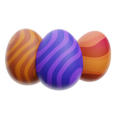 Triple easter Egg 3D Icon