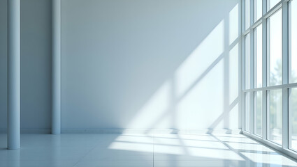 Obraz premium Explore modern minimalist wallpaper design showcasing expansive empty space, embodying robo advisors and innovative fintech solutions.