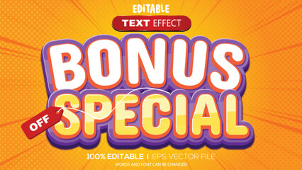 3d text effect special bonus