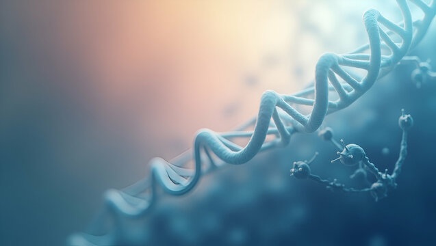 Elegant Gradient Background for Evolutionary Genetics Presentations - Ideal for Academic and Professional Use with Ample Space for Text and Designs