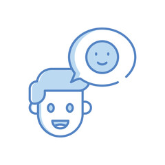 Positive Attitude Vector icon