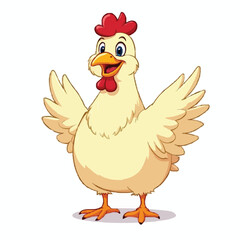 cartoon funny chicken 
