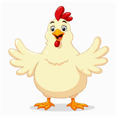 cartoon funny chicken 
