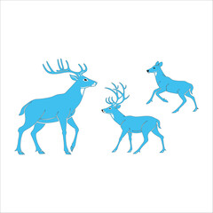 silhouette of a deer