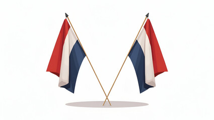 Flat Exhibit refined patriotic clothing styles with artful compositions that highlight elegant fashion trends cultural symbolism and distinguished national design for premium visual appeal in  Simple 