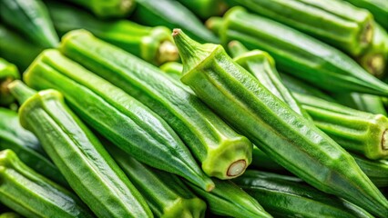 Fototapeta premium Stunning high-resolution okra photos; perfect for culinary websites, cookbooks, and food blogs.