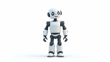 Fototapeta premium Enhancing Personalized Care: Flat Robotic Caregiving Systems with Innovative Tech & Sensor Integration for Health Monitoring - Cute Vector Illustrations