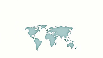 Obraz premium Flat Present an elegant wallpaper design capturing low cost cross border transfers in a minimalist layout with extensive negative space and modern digital icons that convey secure international remitt