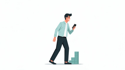 Obraz premium Flat Optimize photo stock libraries using trade finance innovation to depict sophisticated financial mechanisms and global investment trends for digital content in Simple flat cute vector illustratio