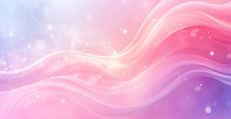 Delicate pastel waves with shimmering particles.  Soft, flowing lines in light pink and lavender hues with subtle sparkle