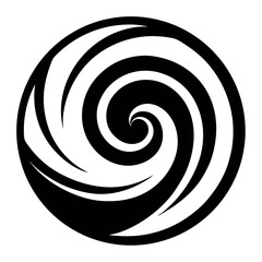 Abstract Spiral Tattoo Vector Set – Tribal, Swirl, Modern Circular Ink Symbols