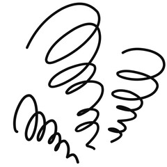 black spiral abstract