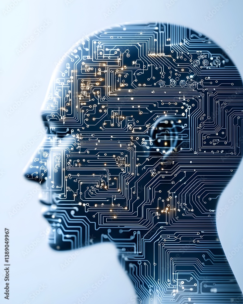 Poster Adaptable AI learning new patterns, futuristic neural networks adjusting to changing inputs, machine learning-driven flexibility, ultra-modern digital visualization