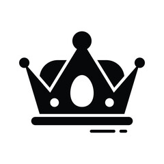 Get this amazingly designed glyph icon of crown