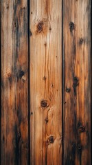 Naklejka premium Rustic Wood Texture with Natural Grain and Warm Tones for Backgrounds and Designs in Vertical Format