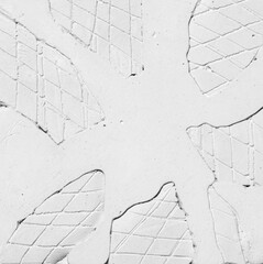 3d brick background, white relief pattern, Texture of cracked concrete grunge background. Wall of peeled plaster