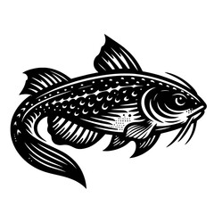 Fototapeta premium Catfish High Detailed Vector Illustration