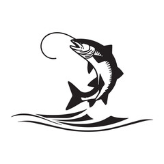 A Powerful Fish Jumping Out of Water