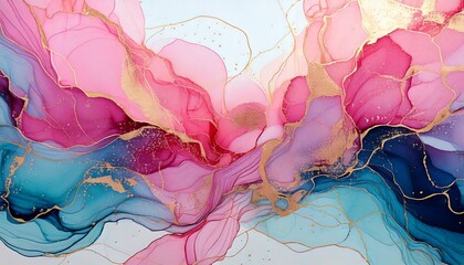 アルコールインクピンク水色