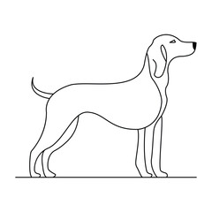 A Dog Line Art Tribute